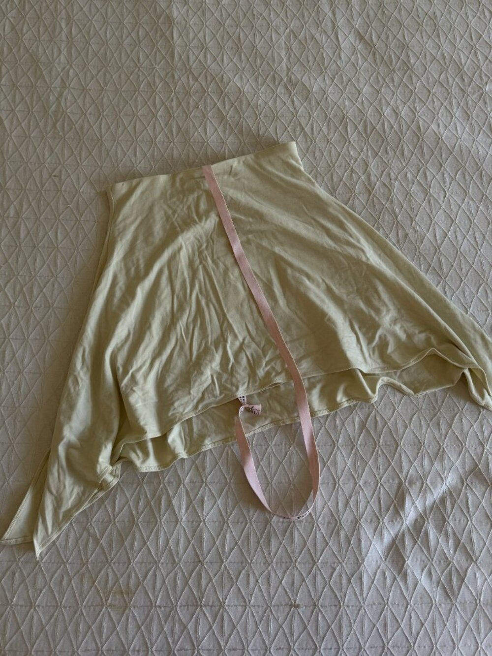 Oh Polly Asymmetric Mini Skirt - Cream NWT US 8
